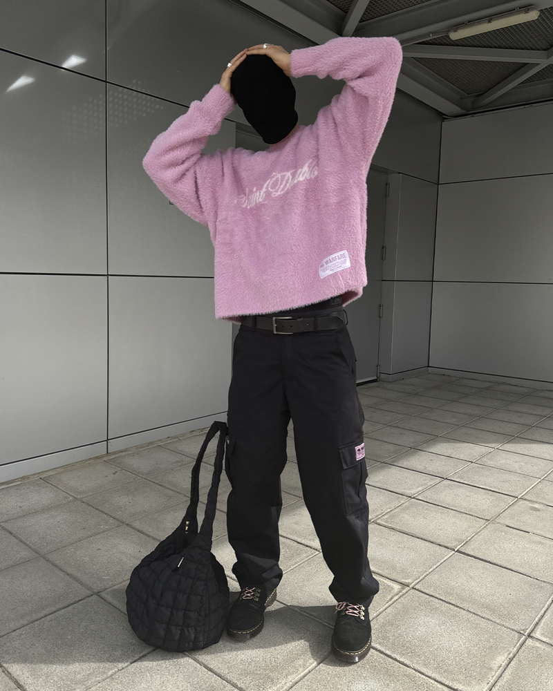 WARFARE SWEATER BABY PINK